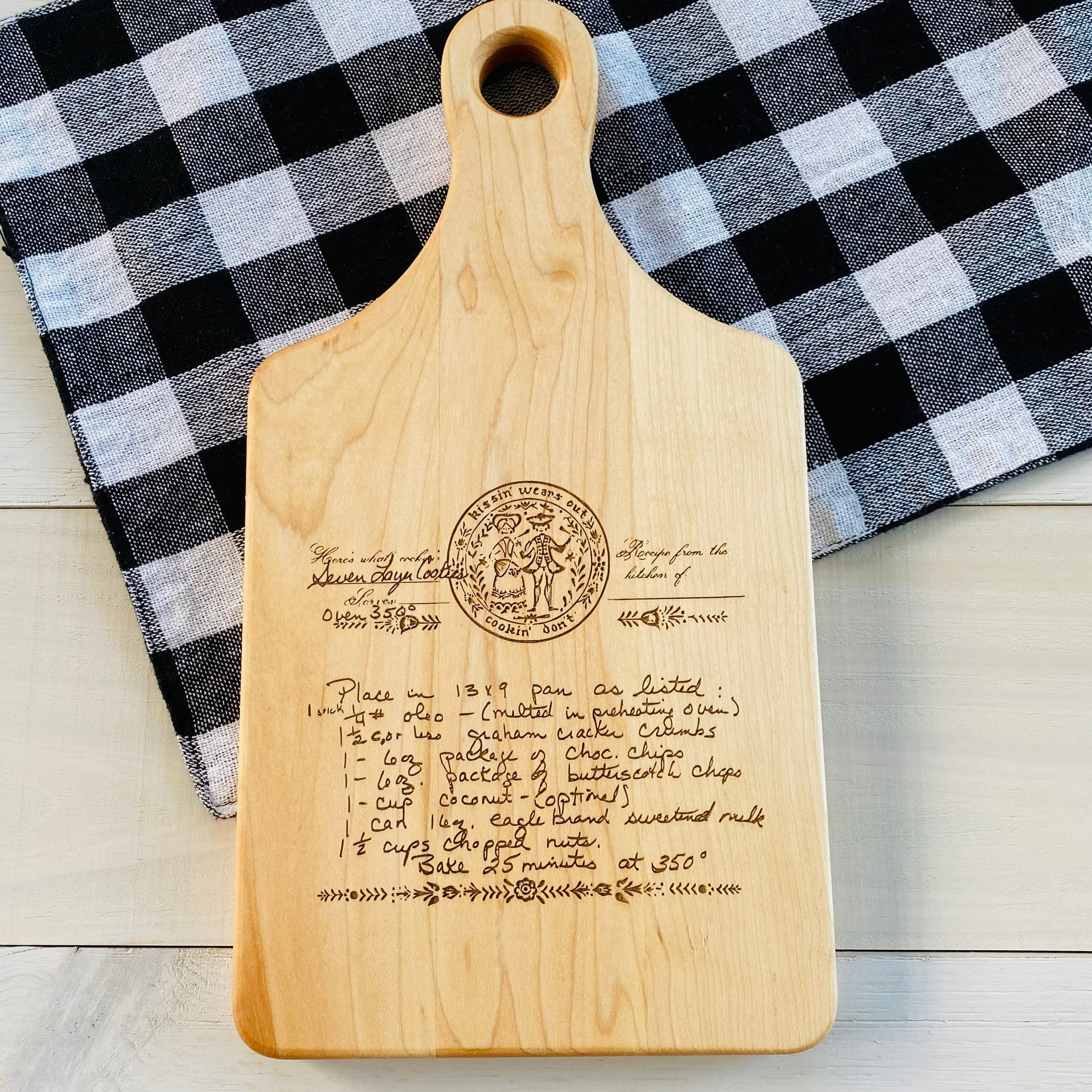 Your Own Artwork Personalized Cutting Board with Trench